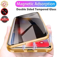 Magnetic Privacy Glass Case for IPhone 12 Pro Max 11 Pro Max 6S 6 7 8 Case Anti-Spy 360 Protective Magnet Case for IPhone 11 XR XS Max Cover In Stock