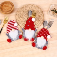 New Year Cutlery Decoration Santa Knife Fork Storage Pocket Christmas Cutlery Bag Home Ornament