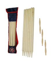 HARIMAYA STUMP & BAIL CRICKET -MADE OF WOOD IDEAL FOR TRAINING