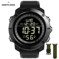 NORTH EDGE TANK Tactical Men S Watch ปฏิทิน Chronograph Mode นาฬิกาปลุกกันน้ำ50M