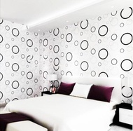 PAKET 5 Roll Wallpaper Stiker Dinding Buy4Get1 Motif Premium Quality Motif Polkadot Termurah dan Ter