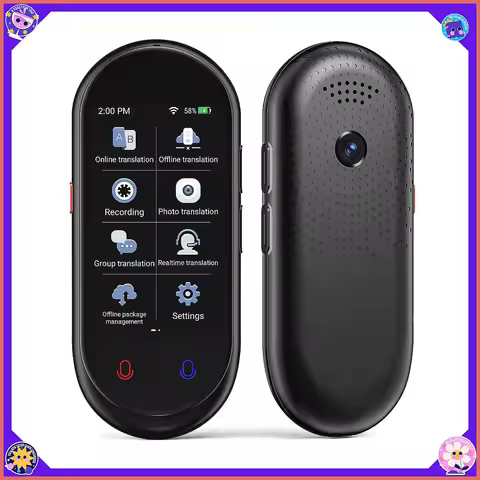 Vormor Z8 Portable Smart Translator: 138-Language Real-Time Offline Voice Translator for Travel & Le