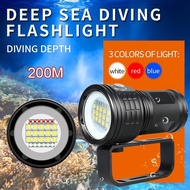 New 500W Deep Waterproof Scuba Diving Flashlight LED XHP90 Photography Video Light IPX8 Torch Underw