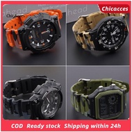 ChicAcces Watch Strap Sweat-proof Breathable Soft Camouflage Print Wristwatch Band Replacement for Casio AQ-S810W AQ-S800W SGW-300H SGW-400H