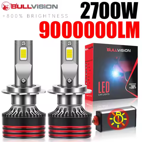 Dualvision M8PRO H7 LED H4 H3 H1 2700W 9000000LM H8 H11 9005 HB3 9006 HB4 9012 HIR2 H9 Canbus 9054 C