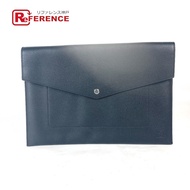 LOUIS VUITTON TN4106 LV Logo Pochette Envelope Clutch Bag