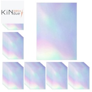 60 Sheets Holographic Laminate Sheets Clear Gitter Holographic Sticker Paper Vinyl Laminate Film 11.