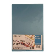 E310-015 Transparent File Case 12 Items (Blue) [Big Buyer]
