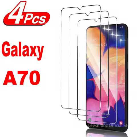 2/4Pcs 9H Tempered Glass For Samsung Galaxy A70 A70s HD Screen Protector