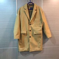 SPAO 駝色大衣 外套 長版 韓國 西裝外套 尺寸M