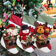 Christmas Decorative Socks Christmas Gift Socks Pendant Christmas Stockings Decorative Elderly Snowman Deer Christmas de