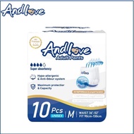 มีรับประกัน ผ้าอ้อมผู้ใหญ่ แพมเพิสผู้ใหญ่ Andlove แบบสวม ห่อ10ชิ้น สูตรใหม่ เก็บกลิ่นดีมาก ซึมซับแห้