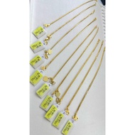 Emas 375 gold rantai tangan belut