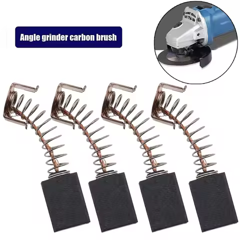 4Pcs Angle Grinder Carbon Brushes For Black Decker G720 WS125 Power Tool Electric Hammer Drill Graph