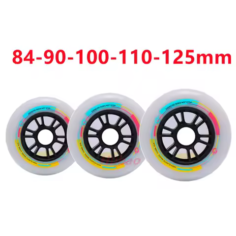 6Pcs 8Pcs 84mm Speed Skates Wheel 90/100/110/125mm 85A Inline Skate Wheels Professional Road Roller 