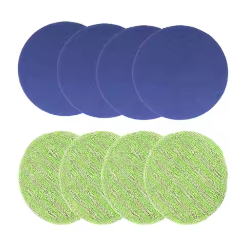 4Pcs Round Mop Replacement Pads 16.5cm Floor Cleaning Electric Rotary Mop Pads Floor Scrubber Pads f