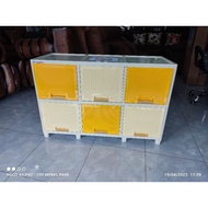 Napolly Plastic Wardrobe 6 Doors 2sab