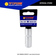 TORA Spark Plug Wrench 16 mm 1/2 DR - Spark Plug Socket