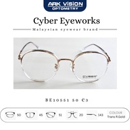 Cyber Eyeworks BE10551 50 C3 - Trans R.Gold Frames, Timeless Elegance