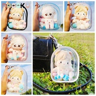 ROOOKU Outdoor Bag, 10cm Doll Multicolor Storage ,  Style PVC Doll Accessories Bag Decoration Doll D