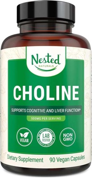 Nested Naturals Bitartrate 500mg High Potency Supplements Supports Cognitive Performance Liver Funct