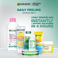 [NEW LAUNCH] GARNIER PEELING SET - Tri-Acid Peeling bundle, Restore barrier in 4H, smoother texture,