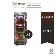 Nescafe Kopi O (240ml x 6 Cans)