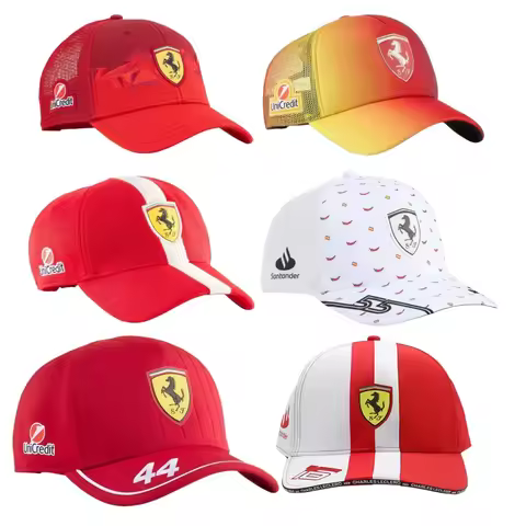 F1 Ferrari Racing Hamilton 2025 Embroidered Hat, Driver Hat, Sports Baseball Cap Racing Hat, Ferrari
