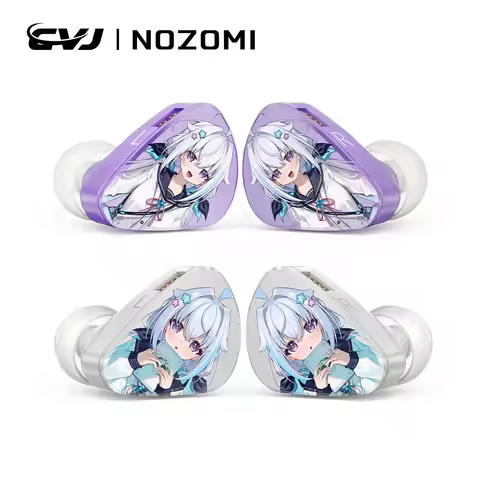 CVJ NOZOMI Wired HiFi Earbuds Deep Bass In Ear Earphones for Gaming Music Detachable Cable Hybrid Dr