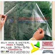 KACA FILM Rumah Jendela CLEAR BENING SAFETY 2MIL MICRON SUNPROTECT