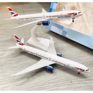 Boeing 777-300 BRITISH Airlines "BRITISH AIRWAYS" Extremely Beautiful High Quality Metal Airplane Mo