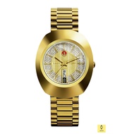 RADO Watch R12413243 / DiaStar The Original Automatic / Men's / Date / Stones / 35mm / SS Bracelet / Gold