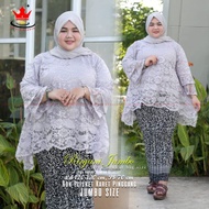 🔥READY STOCK🇲🇾🔥RK Rinjani Set Baju kurung lace Batik Plus Size