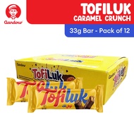 Gandour Tofiluk Caramel Crunch Chocolate Bar 33g - 1 Box (Pack of 12)