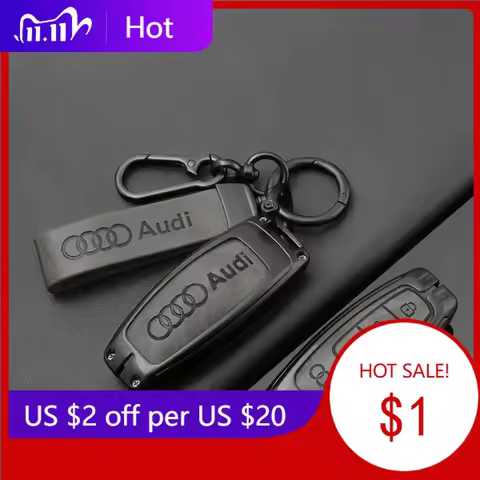 2025 Hot Zinc Alloy Car Smart Remote Key Case Cover Fob Protection Shell for Audi A3 A4 B9 A6 A7 4K 