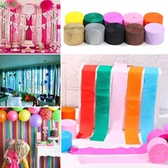 JANRY 1 Roll Crepe Paper Streamers DIY Rainbow Baby Shower Decoration Garland Photography Backdrops