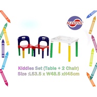 Kid Table Set with Chair /Table ABC with chair (1 Table + 2 Chair)