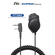 BAOFENG Dual PTT Handy Shoulder Speaker Mic 2-Pin PTT-DS02