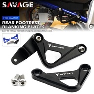 SAV MT07 Rear Footrest Blanking Plates For YAMAHA MT-07 FZ-07 MT FZ 07 2014-2023 Motorcycle Racing H