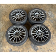Original OZ Racing Superturismo LM Sport Rim 18 inch Graphite Silver 5H 112 8JJ ET35 Toyta Estima Us