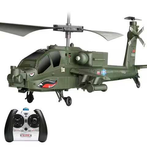 3.5CH Beast APACHE RC Helicopter RTF MODE2 AH-64 Flight Stabilizing System LED Light Model Kids figh