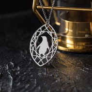 【聖誕禮盒】(手鍊+項鍊)企鵝 寶石與動物系列 -抗敏