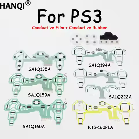 1Set Replacement Conductive Film Rubber Buttons Fit PS3 Game Controller SA1Q135A SA1Q159A SA1Q160A S