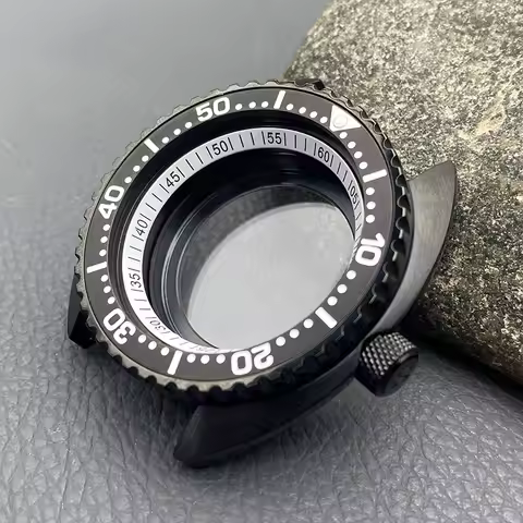 44mm Mod 6105 6309 Abalone Turtle Case Crown at 3.0 for 28.5mm Dial Fits 7S 4R NH35 NH36 Automatic M