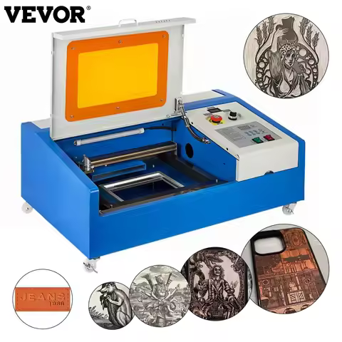 VEVOR 40W CO2 Laser Engraving Machine K40 Cutting Laser Engraving Machine Laser Engraver W USB Tools