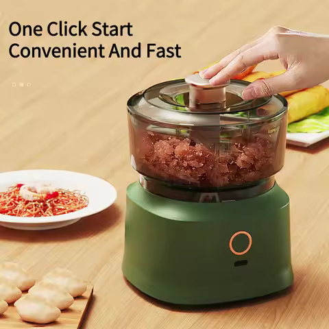 Electric Garlic Masher USB Charging Portable Chopper Multi Function Meat Grinder Masher Machine Mini