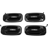 KUAFU Exterior Door Handles Compatible with 1999-2007 Chevy Chevrolet Silverado Suburban Tahoe Avala