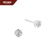 Top Cash Jewellery 10k Lab Grown Round Brilliant Cut Diamond Stud Earrings
