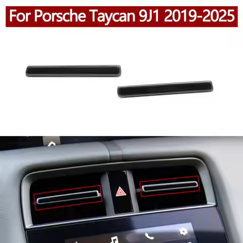 LHD RHD Car Front Air Ventilation Middle AC Vent Grille Trim Strip For Porsche Taycan 9J1 2019-2025
