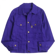 【持續更新】成色極佳 ● 2022年LOUIS VUITTONHNA41WNZ0 標誌紐扣連身工作服/牛仔夾克 藍色 44碼 義大利製造 正品